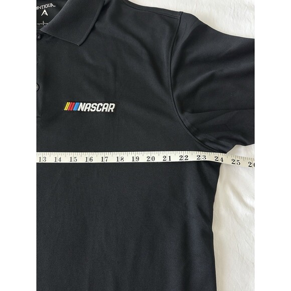 Antigua NASCAR Black Embroidered Polo Shirt Men’s Large Racing Fan Gear - Picture 4 of 5